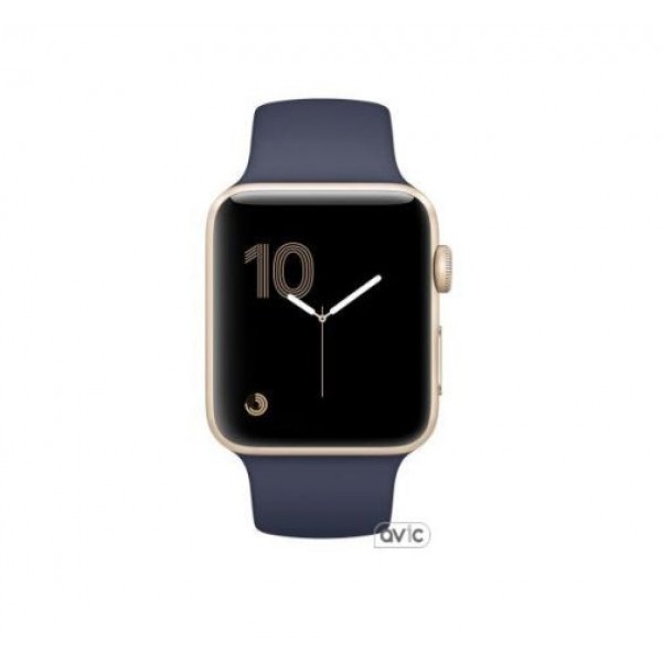 Apple Watch Series 2 42mm Gold Aluminum Case with Midnight Blue Sport Band (MQ152)