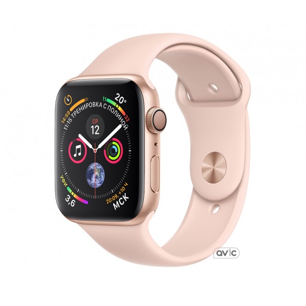 Apple Watch Series 4 (GPS) 40mm Gold Aluminum Case with Pink Sand Sport Band (MU682)