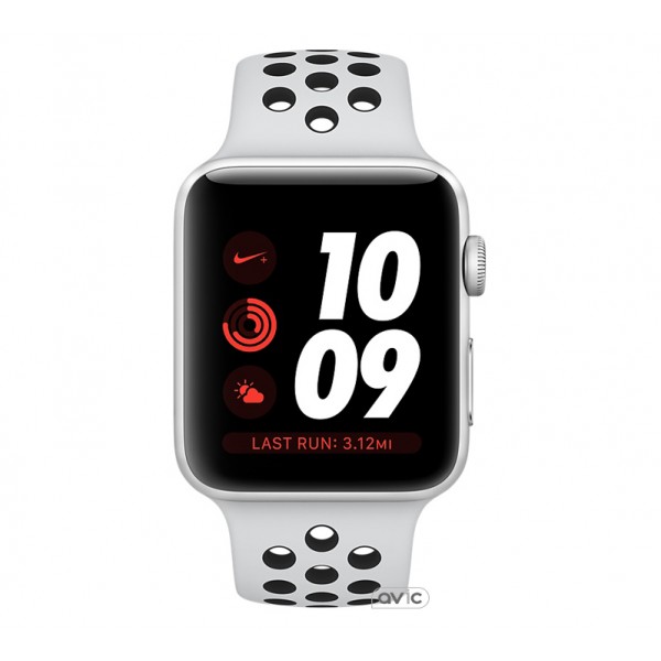 Apple Watch Series 3 Nike+ (GPS + LTE) 38mm Silver Aluminum w. Pure Platinum/BlackSport B. (MQM72)