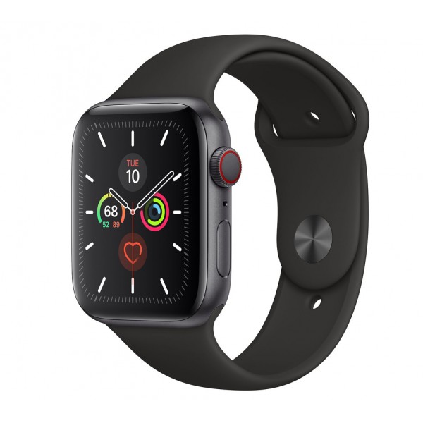 Apple Watch Series 5 LTE 44mm Space Gray Aluminum w. Black b.- Space Gray Aluminum (MWW12)