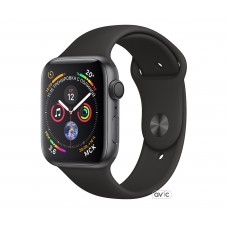 Apple Watch Series 4 (GPS) 40mm Space Gray Aluminum Case with Black Sport Band (MU662)