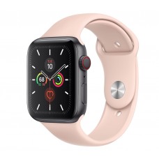 Apple Watch Series 5 (GPS+CELLULAR) 40mm Space Gray Aluminum Case with Sport Band Pink Sand