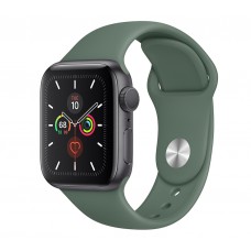 Apple Watch Series 5 (GPS) 40mm Space Gray Aluminum Case with Sport Band Pine Green