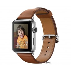 Apple Watch Series 2 42mm Stainless Steel Case with Saddle Brown Classic Buckle (MNPV2)