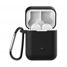 Чехол для Redmi AirDots Pro Silicon case с карабином Black