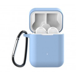 Чехол для Redmi AirDots Pro Silicon case с карабином Sky Blue