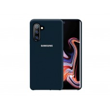 Чехол для Samsung Note 10 Silicone case Midnight Blue