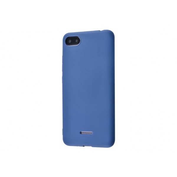 Чехол для Xiaomi Redmi 6A Blue Silicone Case