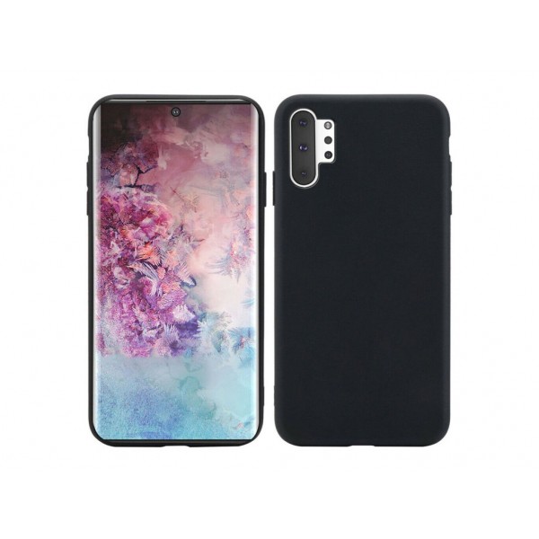 Чехол для Samsung Note 10 Plus Silicone case Black