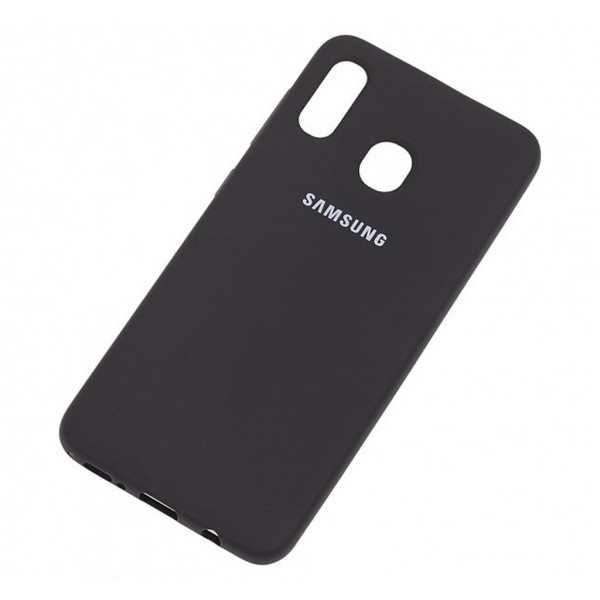 Чехол для Samsung Galaxy A30 Silicone Cover Black