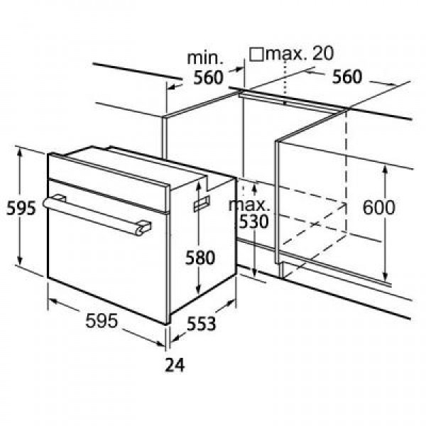 Духовка MINOLA OE 6615 WH