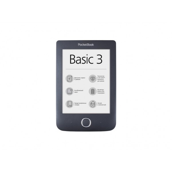 Электронная книга PocketBook 614 Basic 3 Black (PB614-2-E-CIS)