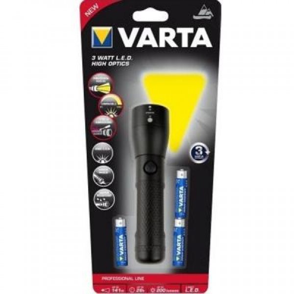 Фонарь VARTA 3W LED High Optics Light 3AAA (18810101421)