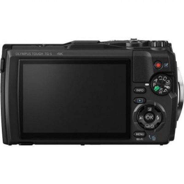 Фотоаппарат OLYMPUS TG-5 Black (Waterproof - 15m; GPS; 4K; Wi-Fi) + case (V104190BE030)