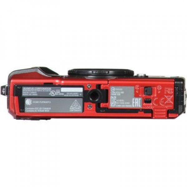 Фотоаппарат OLYMPUS TG-5 Red (Waterproof - 15m; GPS; 4K; Wi-Fi) + case (V104190RE010)