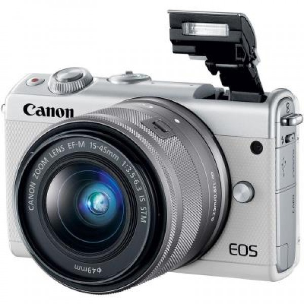 Фотоаппарат Canon EOS M100 15-45 IS STM Kit White (2210C048)