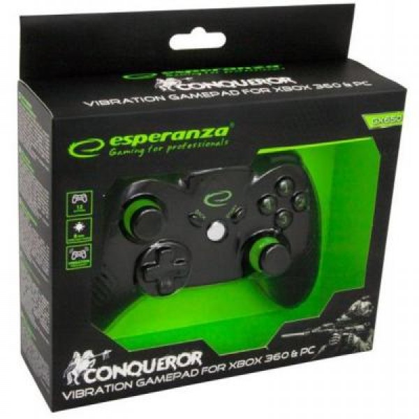 Геймпад Esperanza Conqueror PC/Xbox 360 Black (EGG113K)