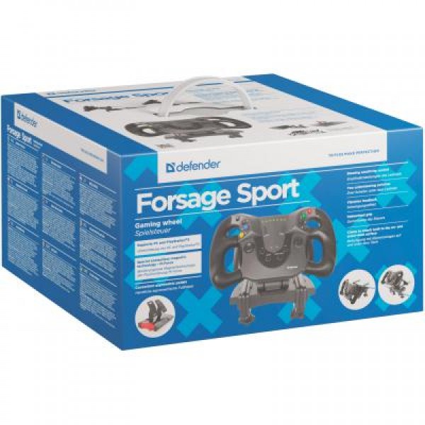 Руль Defender FORSAGE SPORT USB-PS3 (64372)