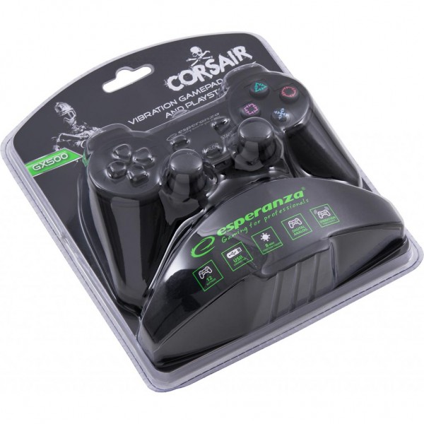 Геймпад Esperanza Vibration gamepad PS2/PS3/PC USB (EG106)