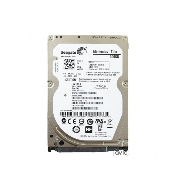 HDD Seagate Momentus Thin ST500LT012