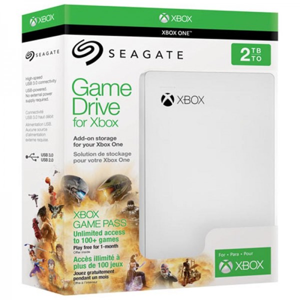 Внешний накопитель 2.5 USB 2.0Tb Seagate Game Drive Xbox White (STEA2000417)