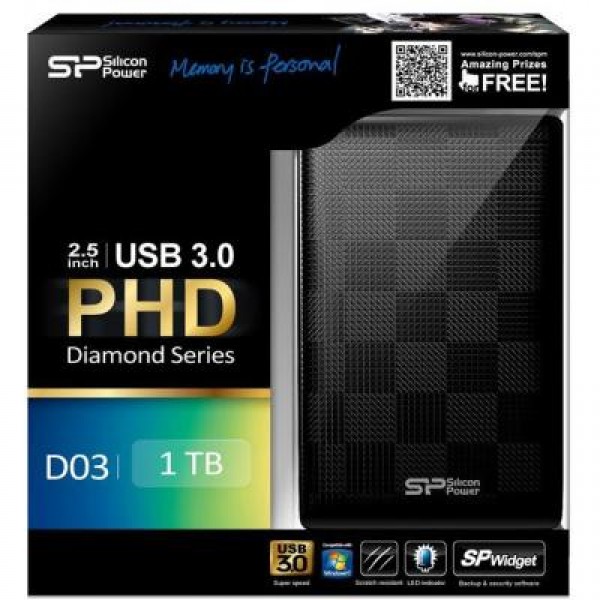 Внешний накопитель Silicon Power 2.5 1TB (SP010TBPHDD03S3K)