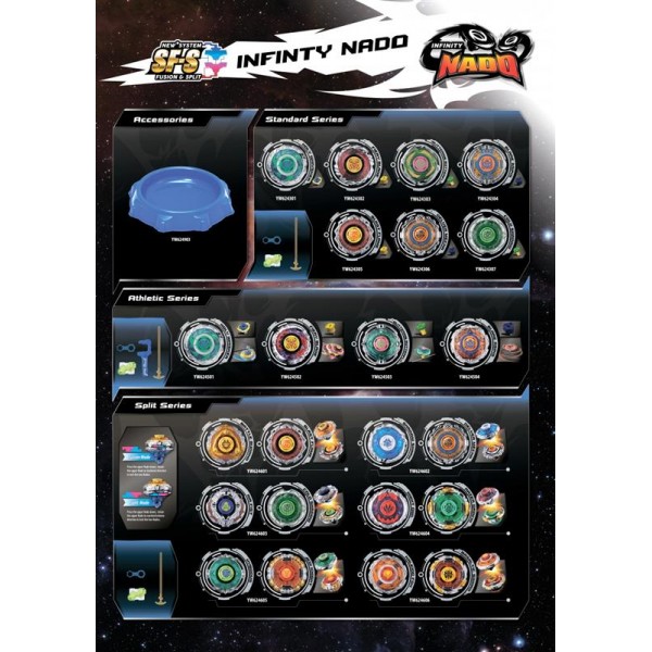 Волчок Auldey BeyBlade Infinity Nado Стандарт Deliver Mecha с устройством запуска (YW624306)