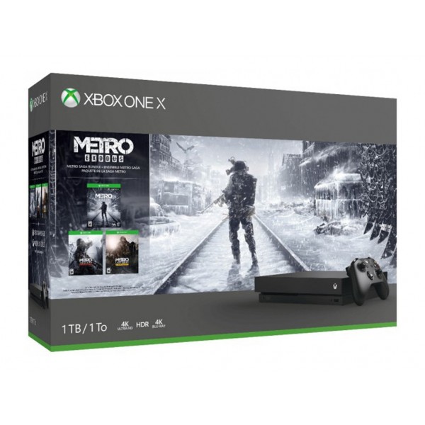 Игровая приставка Microsoft Xbox One X 1TB + Metro Exodus