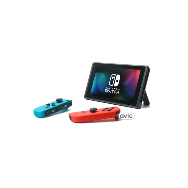 Портативная игровая приставка Nintendo Switch with Neon Blue and Neon Red Joy-Con