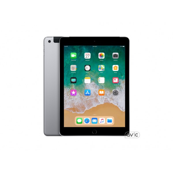 Планшет Apple iPad 2018 Wi-Fi + Cellular 128GB Space Gray (MR7C2)