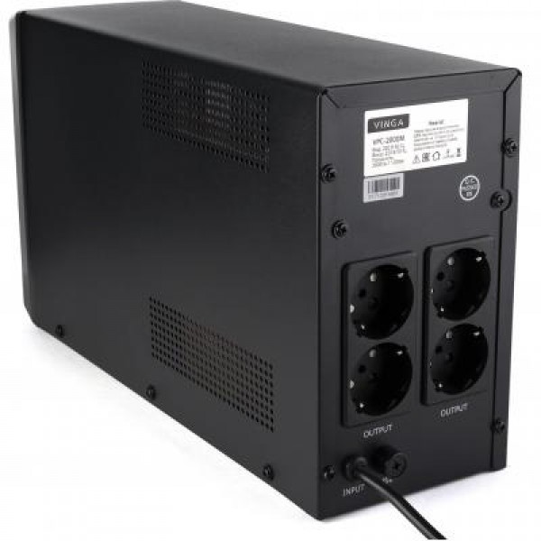 ИБП Vinga LCD 2000VA metall case (VPC-2000M)