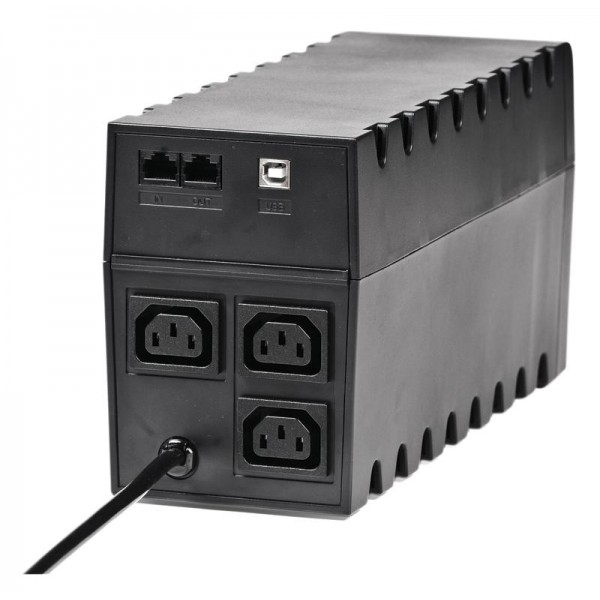 ИБП Powercom RPT-600AP 3 x IEC, USB (00210195)