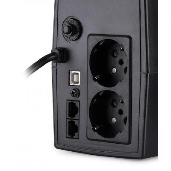 ИБП Vinga LED 800VA plastic case with USB+RJ45 (VPE-800PU)