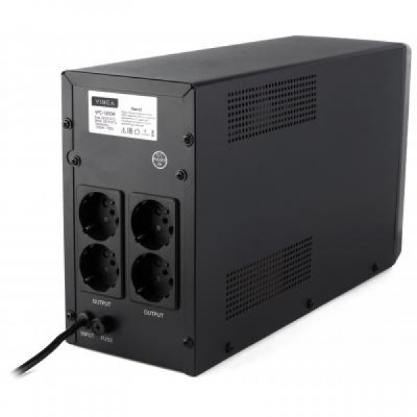 ИБП Vinga LCD 1200VA metal case (VPC-1200M)