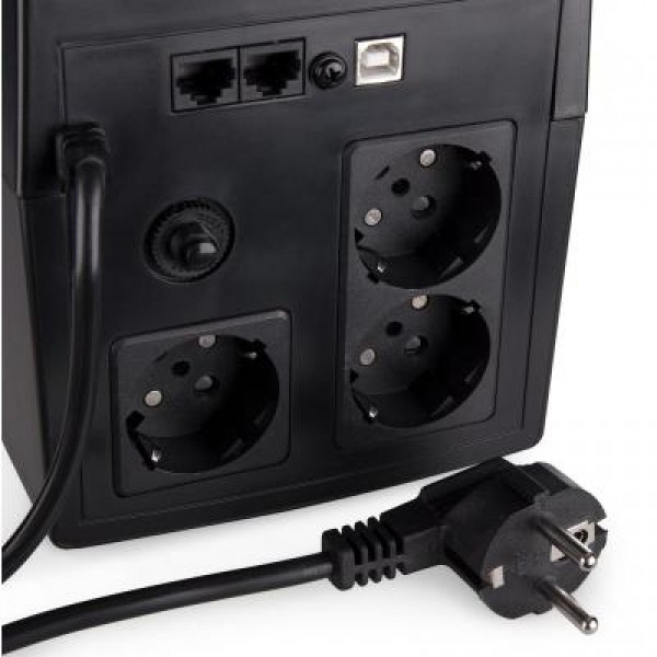 ИБП Vinga LCD 1200VA plastic case with USB+RJ45 (VPC-1200PU)