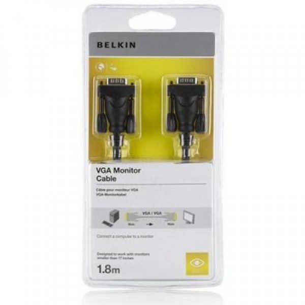 Кабель мультимедийный VGA 1.8m Belkin (F2N028bt1.8M)