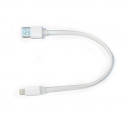 Кабель ColorWay USB-Lihgtning, 0.25м White (CW-CBUM-LM25W)
