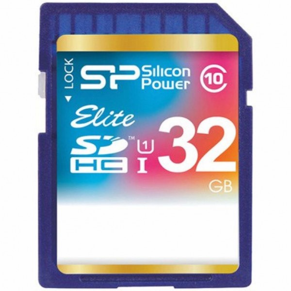 Карта памяти Silicon Power 16Gb SDHC class 10 UHS-I Elite (SP016GBSDHAU1V10)