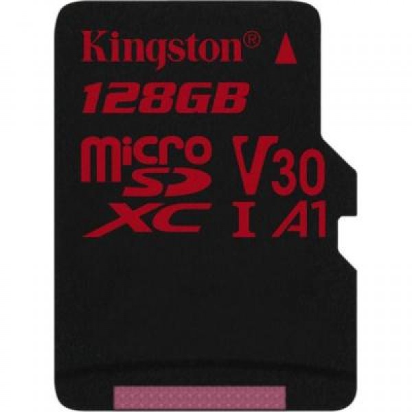 Карта памяти Kingston 128GB microSDXC class 10 UHS-I U3 (SDCR/128GBSP)