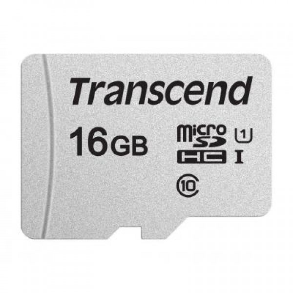 Карта памяти Transcend 16GB microSDHC class 10 UHS-I U1 (TS16GUSD300S)