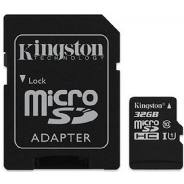 Карта памяти Kingston 32GB microSDHC class 10 UHS-I Canvas Select (SDCS/32GB)