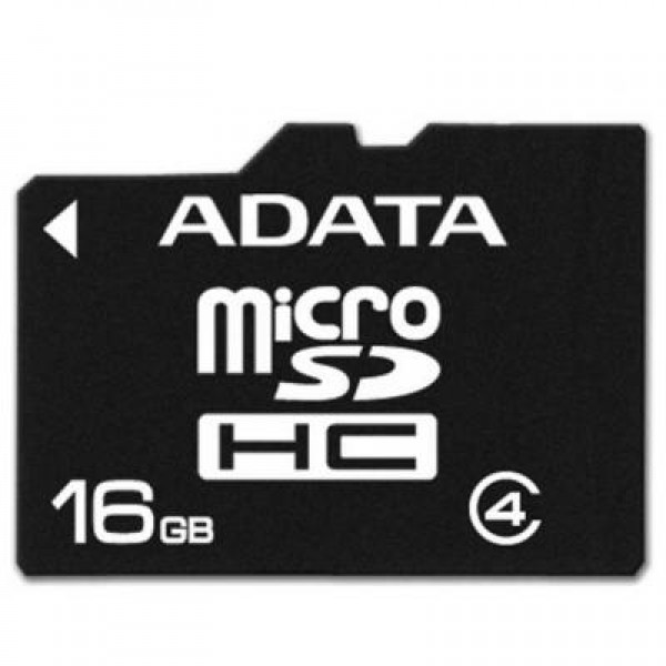 Карта памяти ADATA 16GB microSDHC Class 4 (AUSDH16GCL4-RA1)