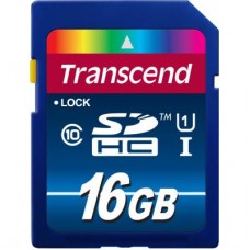 Карта памяти Transcend 16Gb SDHC class 10 UHS-I (TS16GSDU1)