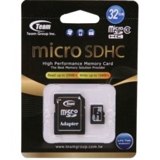 Карта памяти TEAM 32 GB microSDHC Class 10 + SD Adapter TUSDH32GCL1003