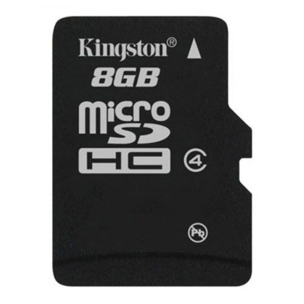 Карта памяти MicroSDHC 8GB Class 4 Kingston (SDC4/8GBSP)