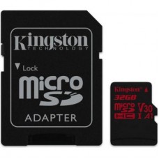 Карта памяти Kingston 32GB microSDHC class 10 UHS-I U3 (SDCR/32GB)