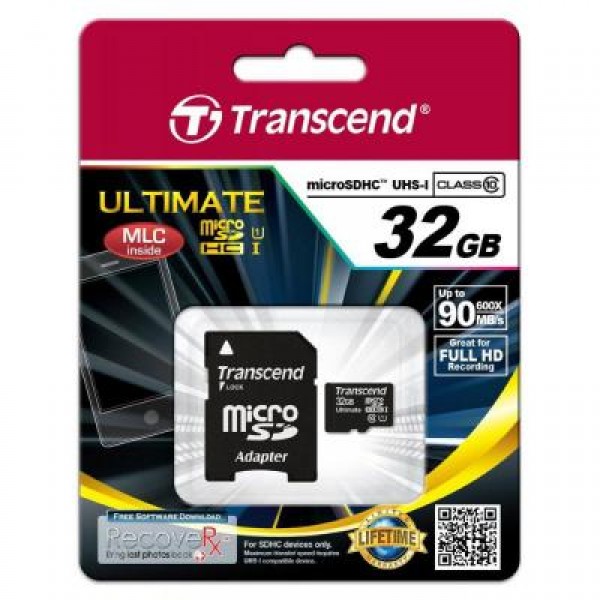 Карта памяти Transcend 32GB microSDHC class 10 (TS32GUSDHC10U1)