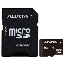 Карта памяти ADATA 8GB microSD class 4 (AUSDH8GCL4-RA1)