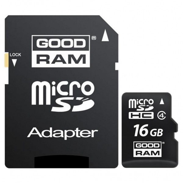 Карта памяти GOODRAM 16 GB microSDHC class 4 M400-0160R11