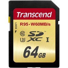 Карта памяти Transcend 64 GB SDXC UHS-I U3 TS64GSDU3